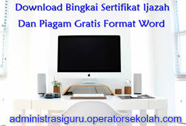 Ada satu lagi situs yang menyediakan sertifikat word gratis dengan desain ekslusif. Download Bingkai Sertifikat Ijazah Dan Piagam Gratis Format Word Administrasi Guru