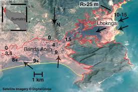 The scale of devastation in haiti is far worse than in asia after the 2004 tsunami, a study says, predicting last month's quake could be the most destructive disaster in modern history. Field Data And Satellite Imagery Of Tsunami Effects In Banda Aceh Science