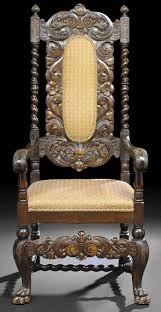 Furniture Chair Arm Carolean Style Mahogany Carved Padded Chair Wooden Bedroom Furniture Carved Chairs