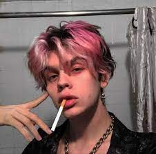 3kxwco Boys Dyed Hair Dyed Hair Men Pink Hair Guy