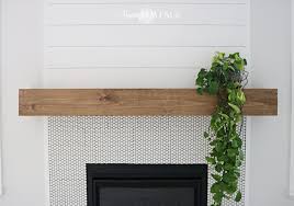 Perhaps a mantle is a way to punch up its look. Easy Diy Wood Mantel Remington Avenue