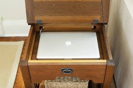 Side Table With Built In Storage Diy End Tables Laptop Storage End Tables With Storage