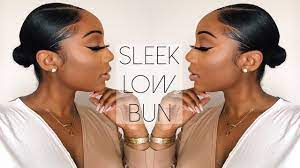 Sleek Low Bun Tutorial Relaxed Hair Tamara Renaye Relaxed Hair Short Relaxed Hairstyles Relaxed Hair Care