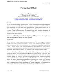 Chemical weathering and formation of secondary minerals. Pdf Formation Of Soil