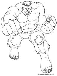Gambar dan mewarnai kartun captain america superhero avenger untuk. Gudang Prakarya Mewarnai Hulk