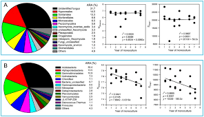 Pie Charts Show The Average Relative Abundance Over 18