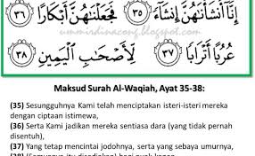 Maka dirikanlah salat karena tuhanmu dan berkorbanlah. Surah Al Waqiah Ayat 35 38 Rumi Gbodhi Cute766