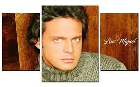 Cuadro Triptico Moderno Luis Miguel Marrón Claro Negro