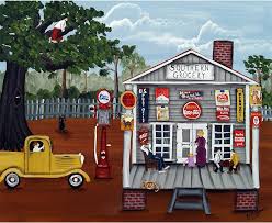 Amazon.com: "Southern Grocery" Giclee Print by Barbara Steele Thibodeaux:  Posters & Prints