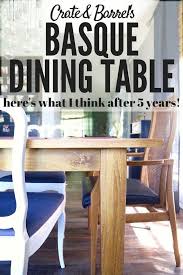 Crate Barrel Basque Table Review Love Renovations Dining Free Furniture Plans Crate And Barrel