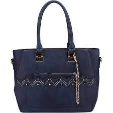Mkf Collection By Mia K Farrow Princess Handbag Navy Totes 37 Liked On Polyvore Featuring Bags Handbag Navy Blue Handbags Zipper Tote Bag Mom Purses