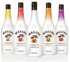 Malibu is a coconut flavored liqueur, made with caribbean rum, and possessing an alcohol content by volume of 21.0 % (42 proof). Les Saveurs De Malibu Malibu Drinks Malibu Rum Malibu Rum Drinks