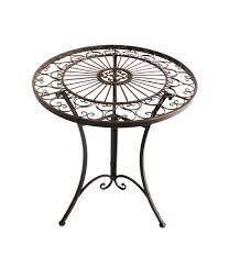 Dieser fantastische beistelltisch für den garten sieht auf der terrasse, balkon und im garten sehr stilvoll aus. Metalltisch Antik O 61 Cm Dehner