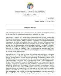 The judges serve for a term of twelve years. Constitutional Court On Twitter 1 2 Hearing Tomorrow At 10h00 Were The Alleged Negligent Omissions Of The South African Police Services To Conduct A Reasonably Effective Search And Investigation Into The Crimes Committed