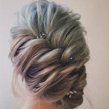 Hide away those unappealing roots with braids! 50 Superb Wedding Looks To Try If You Have Short Hair Hair Motive Hair Motive