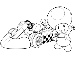 By best coloring pagesjune 27th 2013. Toad In Mario Kart Wii Coloring Page Free Printable Coloring Pages For Kids