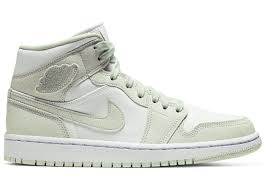 Jordan 1 Mid Spruce Aura W In 2020 Jordan 1 Mid Jordan Shoes Girls Jordan 1