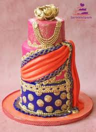 Half Saree Ceremony Cake Cake By Sprinklespark Indian Cake Henna Cake Indian Wedding Cakes