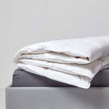 Piquage carreaux avec entretoises pour une homogénéité parfaite. Couette Legere Speciale Ete En Pur Duvet Et Plumes D Oie 4 5 Tog