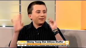 Rising Young Star Atticus Shaffer On The Couch