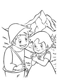 Kids N Fun Com Coloring Page Heidi Girl Of The Alps Heidi Coloring Pages Colouring Pages Heart Coloring Pages