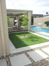 Love This Outdoor Landscaping Concrete Backyard Front House Landscaping Backyard Remodel