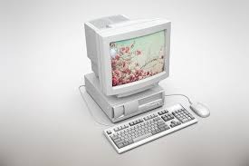 Old Computer Mockup By Mockupstore On Creativemarket Computer Mockup Old Computers Computer