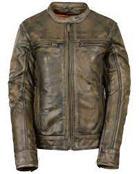 Milwaukee Leather Women S Brown Distressed Vented Scooter Leather Jacket Brown Leather Motorcycle Jacket Motorcycle Jacket Women Leather Jacket
