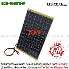 10 Watts 12 Volts Epoxy Solar Panel Module 12v Battery Charger Camping Review Solar Panels Solar Panel Installation Solar