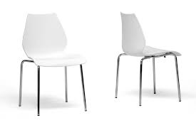 overlea white plastic modern dining