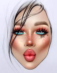 Minus The Girl Tattoo Makeup Face Charts Makeup Drawing Artistry Makeup