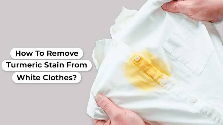 Turmeric pigment binds tightly to cotton fibers if not pre-treated immediately, AI generated