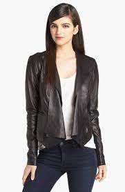 Trouve Draped Leather Jacket Nordstrom Leather Jacket Feather Fashion Leather Jacket Style