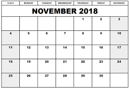 Blank November 2018 Calendar Month Printable Calendar July August Calendar Calendar Printables