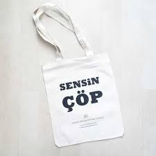 sensin cop bez cantasi shopping bag canta shopping