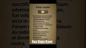 Doa Bapa Kami Latin Youtube