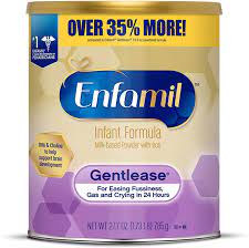 Talk with your child's doctor or nurse about how much infant formula is right for your baby. Amazon Com Enfamil Gentlease Baby Formula Reduces Fussiness Crying Gas And Spit Up In 24 Hours Dha Choline To Support Brain Development Value Powder Can 27 7 Oz Health Personal Care