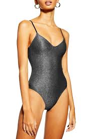 Metallic Cami Swimsuit