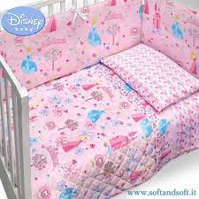Baby Petit Princess Trapuntino E Paracolpi Lettino Sponde Disney Rosa Disney Lettino Rose