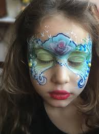Flower Mask Facepaint By Leylashemesh Faceart And Henna Face Painting Carnival Face Paint