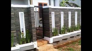 Model pagar minimalis merupakan berbagai bentuk desain pada sebuah pagar rumah maupun bangunan. Desain Gambar Pagar Rumah Minimalis Batu Alam Sinergi Stone