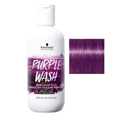 This will get the color to start seeping out, and won't be permanently damaging like other chemical methods. Schwarzkopf Bold Purple Color Wash 300ml Schwarzkopf Bold