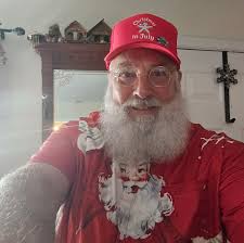 Introducing myself and sharing a photo of Santa