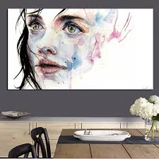 Teknik melukis wajah dengan cat minyak. Kreatif Watercolor Wajah Gadis Abstrak Angka Lukisan Cat Minyak Di Atas Kanvas Cetak Dinding Seni Gambar Untuk Ruang Tamu Sofa Cuadros Dekorasi Print On Canvas Painting Printface Abstract Aliexpress