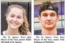 Hallie Marshall Is Player of Year, Saints Girls Are Team of Year