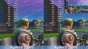 Why is amd ryzen 5 2500u better than the average? Amd Ryzen 5 2500u Vs Ryzen 5 3500u Fortnite Battle Royale Benchmark Comparison Youtube