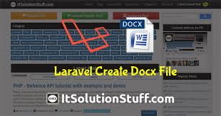 Laravel 5 Create Word Document File Using Phpoffice Phpword