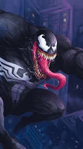 Venom A Villain Parasite Swing Artwork 750x1334 Wallpaper Marvel Comics Wallpaper Superhero Wallpaper Cartoon Artwork