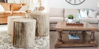 Round top has large usable surface. 15 Diy Coffee Tables How To Make A Coffee Table