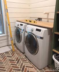 To install butcher block in laundry room. How To Make A Countertop Out Of Wood Flooring Domestic Imperfection
